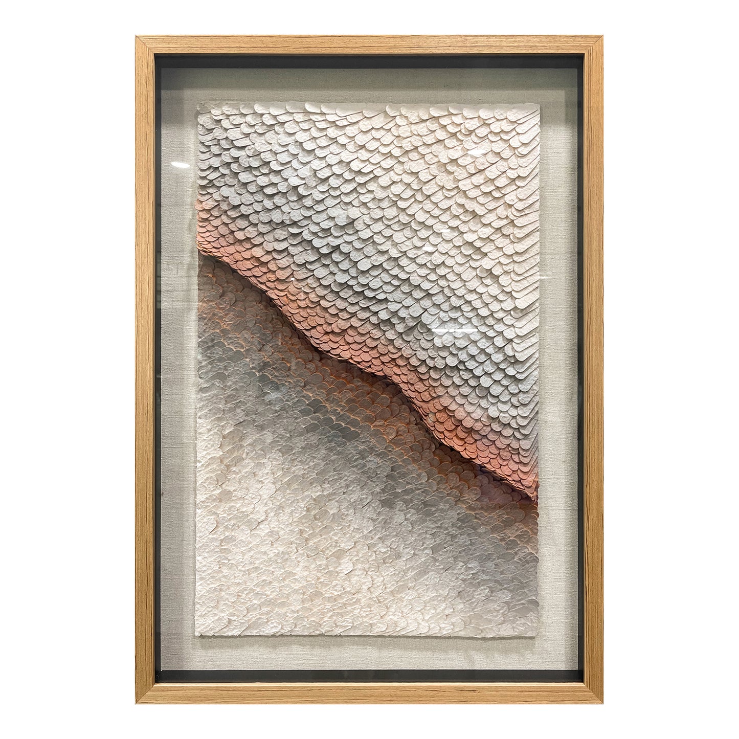 3D Layered Paper Sculpture Wall Art - Modern Geometric Relief