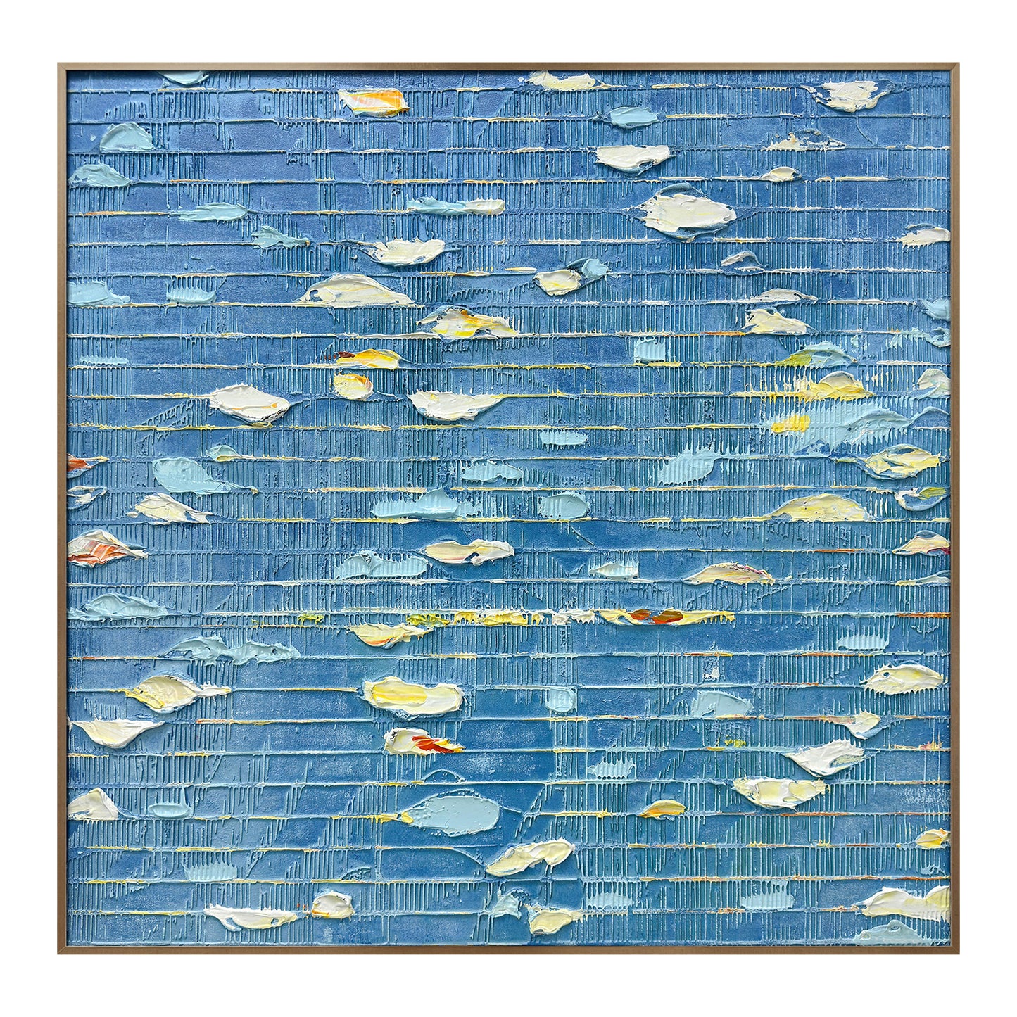 Coastal-Inspired Blue Abstract Wall Decor