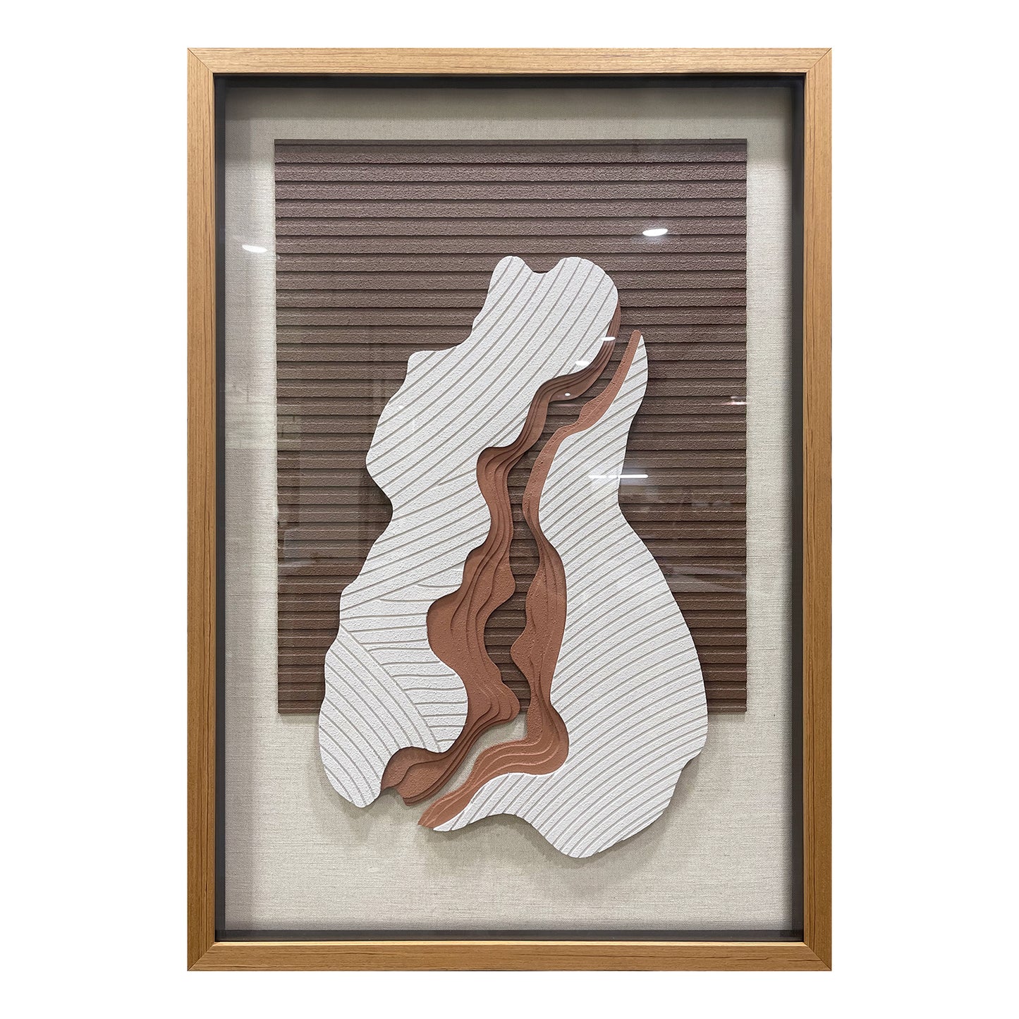 Modern minimalist 3D relief decorative painting, hand-drawn with sandstone texture, simple and stylish.