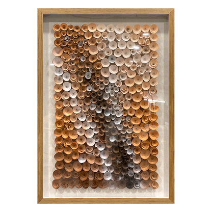 Handmade Wood Blossom Wall Sculpture - 3D Spiral Vortex Art