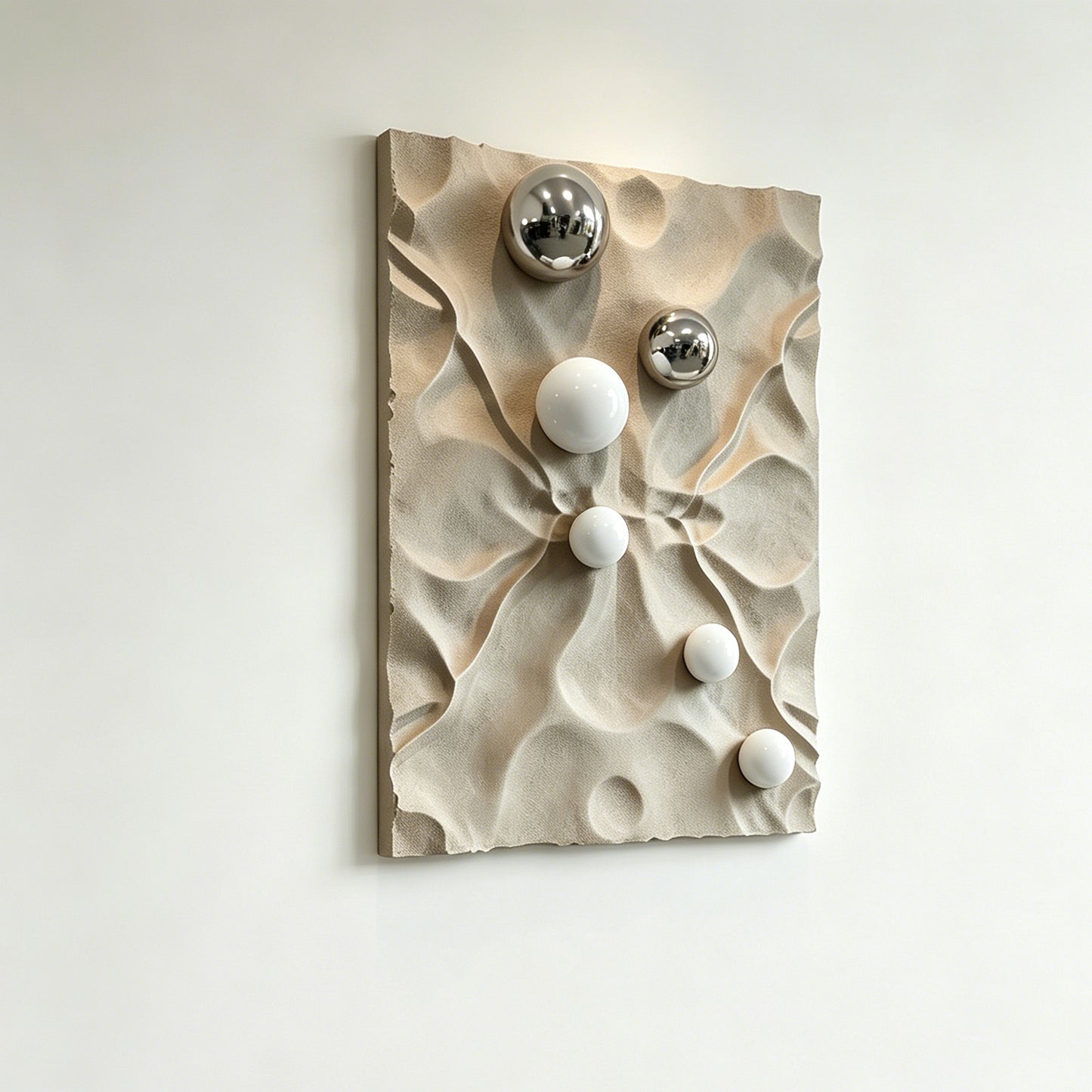 Silver Pebble Sandstone Wall Art