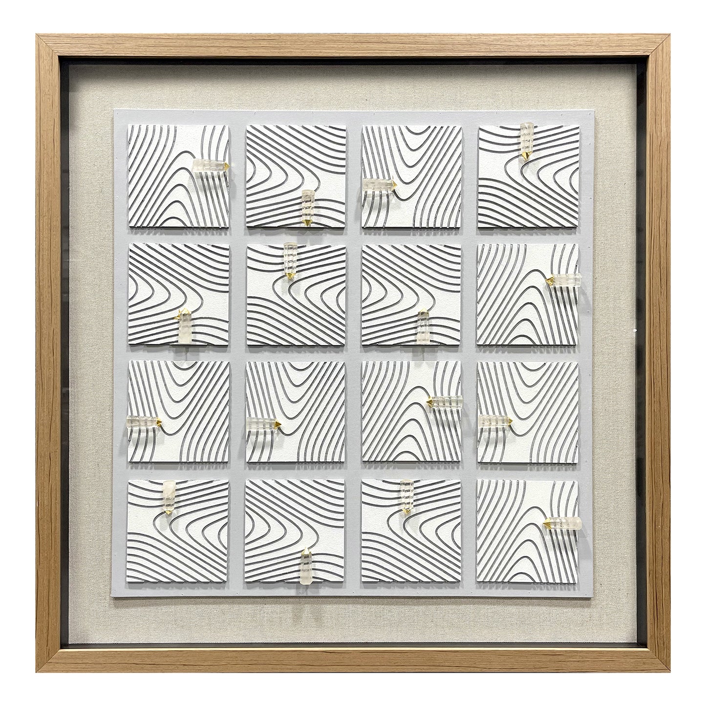 Mid-Century Abstract Wooden Ring Sculpture - 3D Geometric Wall Art