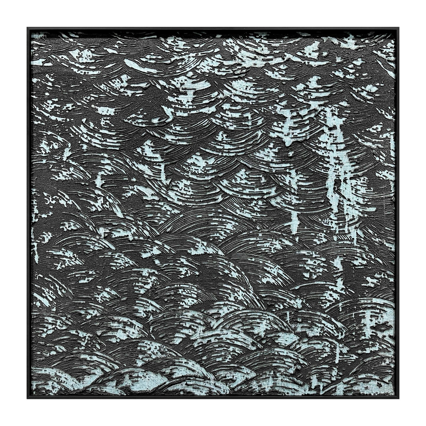 Abstract Ocean Scale Texture Painting - Luxury Wall Decor