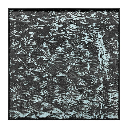 Abstract Ocean Scale Texture Painting - Luxury Wall Decor