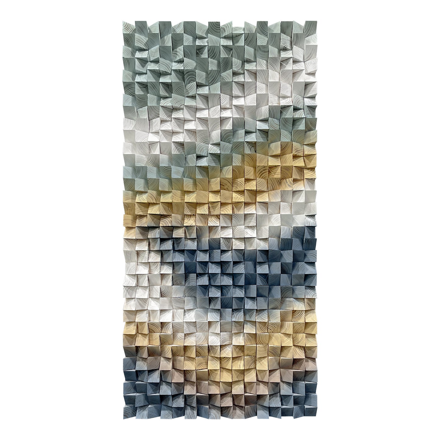 Unique triangular wooden wall art, crafted from natural wood to outline dynamic geometric lines, embodying stylish artistic aesthetics.