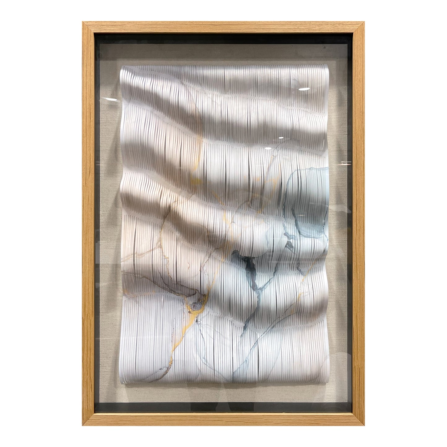 Handcrafted 3D paper art wall decor, featuring modern three-dimensional design and exquisite artistic texture.