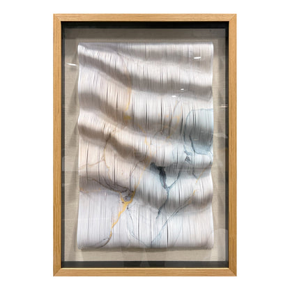 Handcrafted 3D paper art wall decor, featuring modern three-dimensional design and exquisite artistic texture.