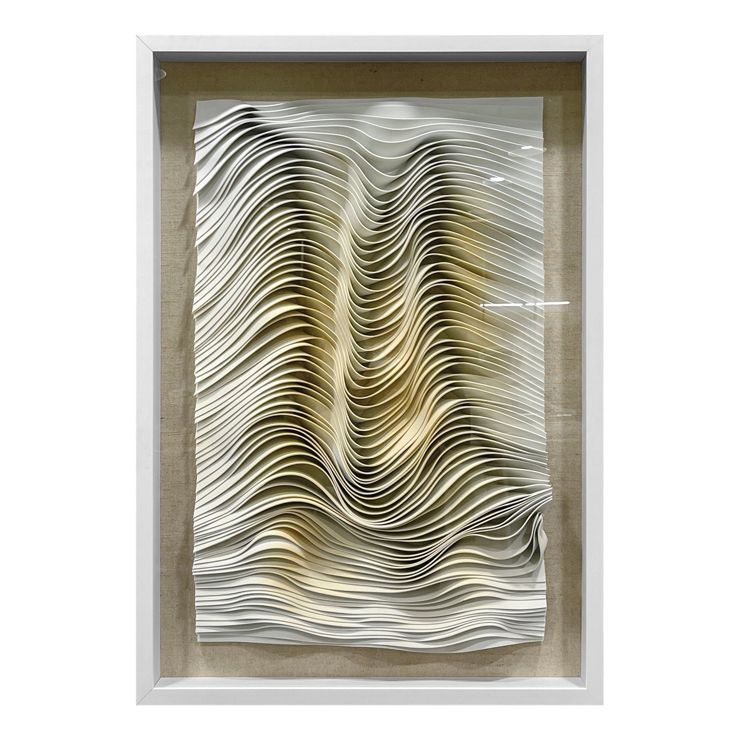Minimalist Fabric Geometric Wall Hanging Textured Swirl Decor