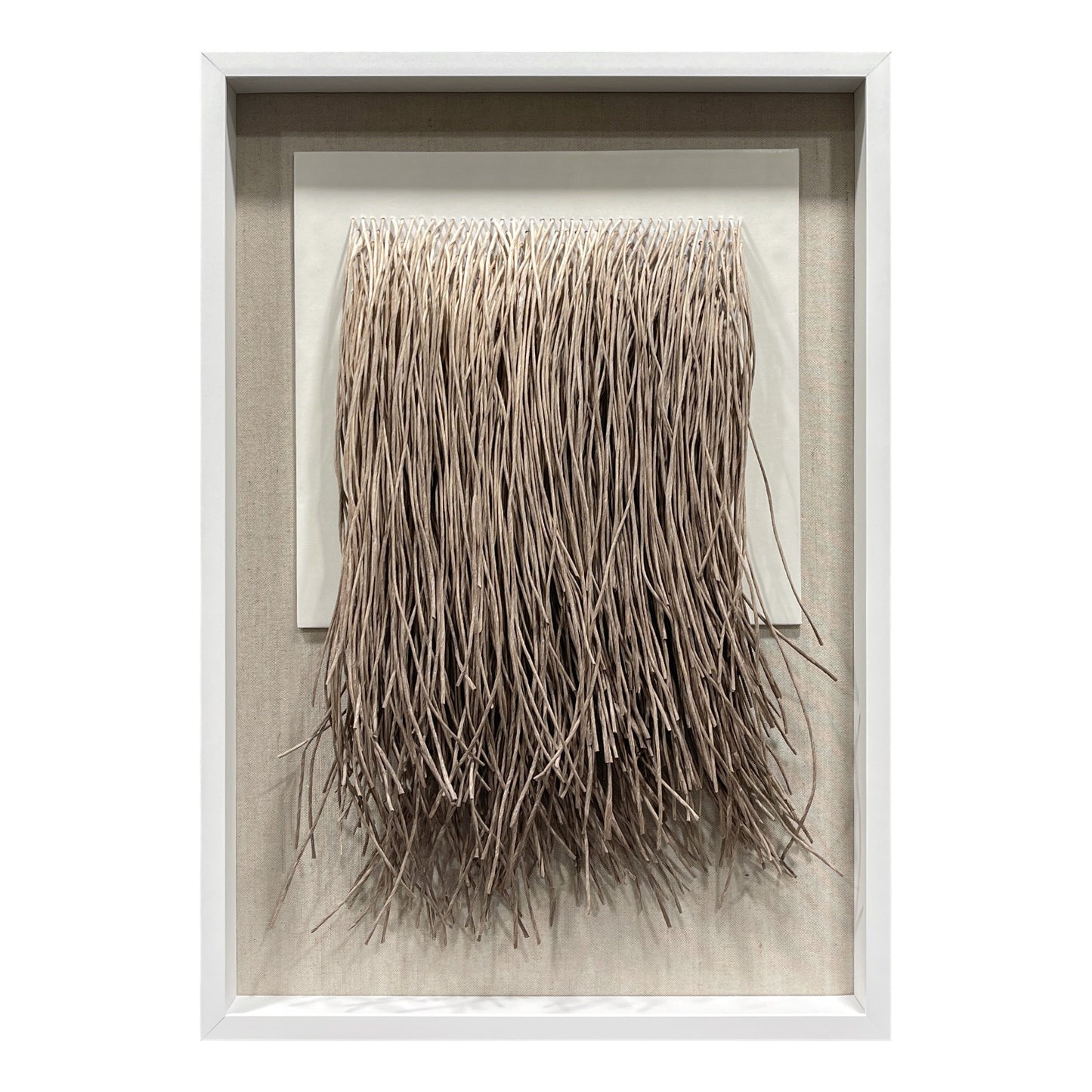 Minimalist Paper Rope Fringe Tapestry Wall Art