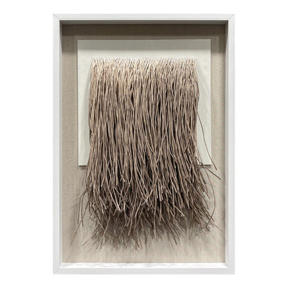 Minimalist Paper Rope Fringe Tapestry Wall Art
