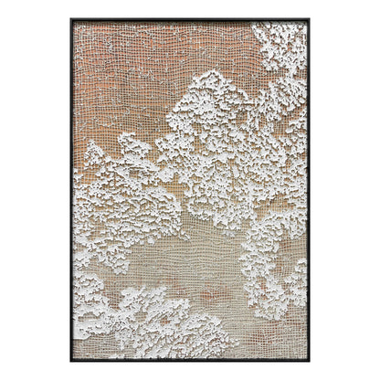 High-End Textured Grid Oil Painting - Modern Wall Art