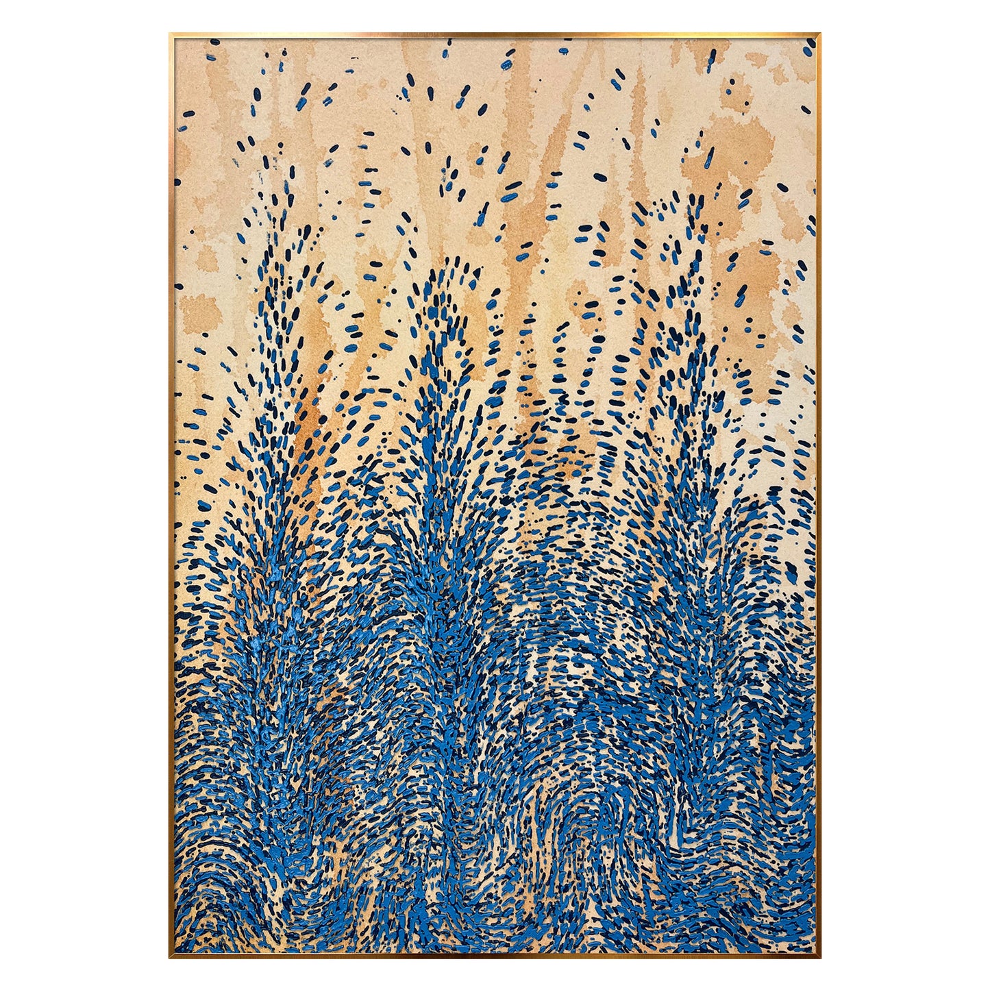 Textured Abstract Canvas Art Inspired by Natural Motion