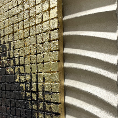 Gold Core Ripple Wall Relief