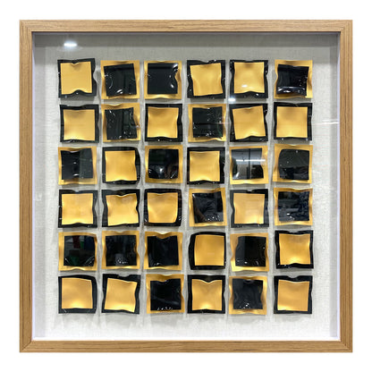 Luxury Acrylic Slat Wall Installation - Multi-Color Gallery Art