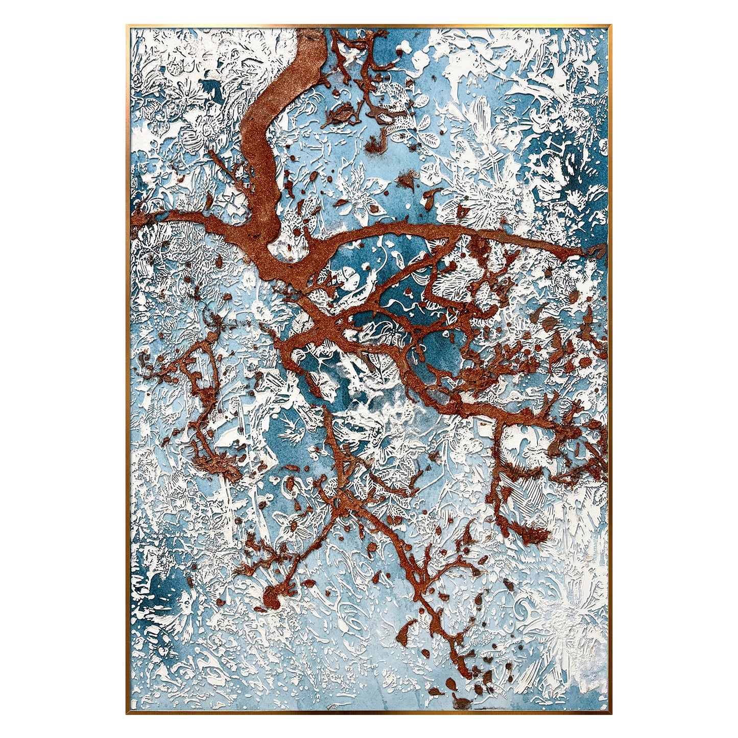 Winter Trees Large Canvas Art, ideal wall decor for living room and bedroom above bed.