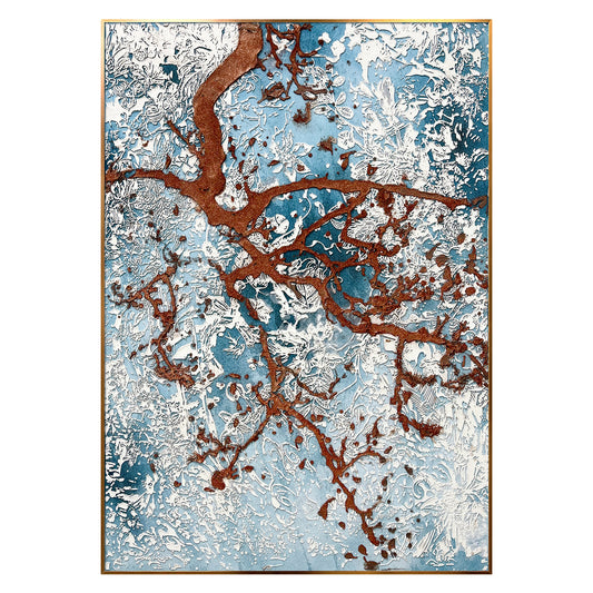 Winter Trees Large Canvas Art, ideal wall decor for living room and bedroom above bed.