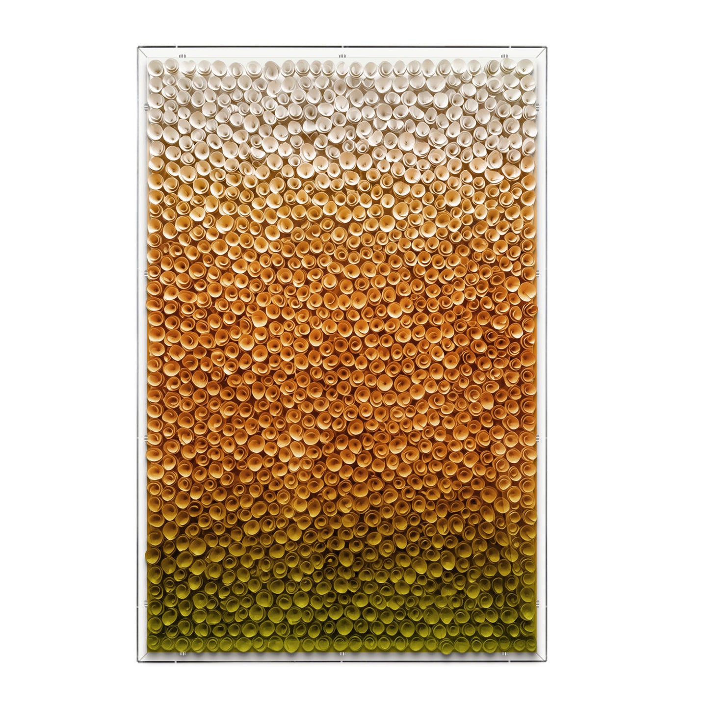 Blue Gradient Bloom Wood Flower Vertical Wall Decor