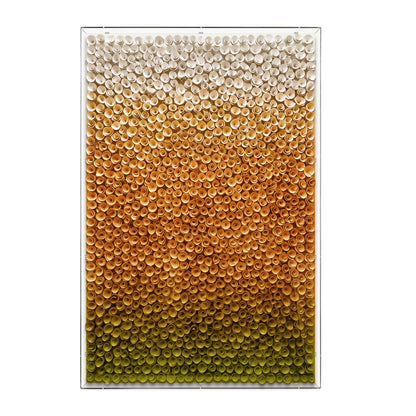 Blue Gradient Bloom Wood Flower Vertical Wall Decor