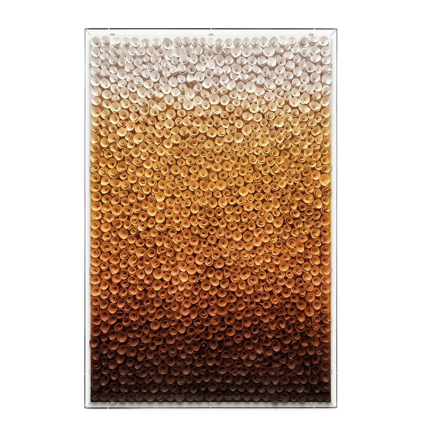 Blue Gradient Bloom Wood Flower Vertical Wall Decor