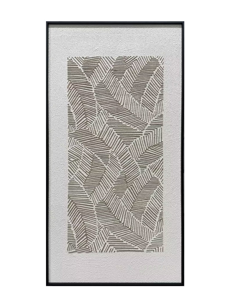 Abstract Earth Tone Flowing Textured Canvas Acrylic Painting