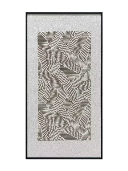Abstract Earth Tone Flowing Textured Canvas Acrylic Painting