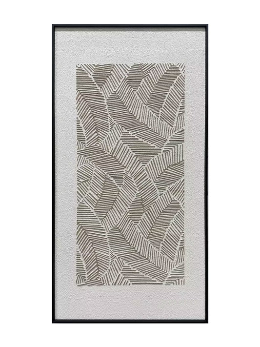 Abstract Earth Tone Flowing Textured Canvas Acrylic Painting