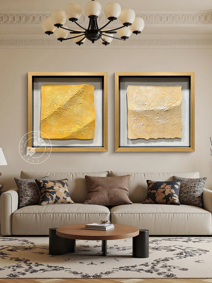 3D Wood Relief Resin Crackle Wall Art