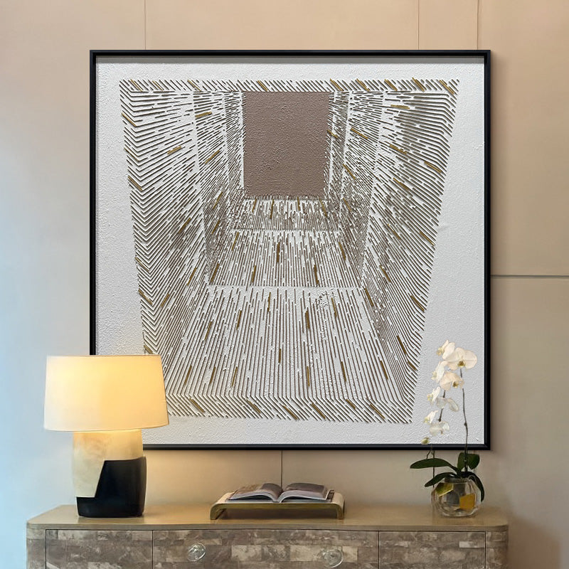 Minimalist Intertwined Lines Dimensional Wall Art Gallery Piece
