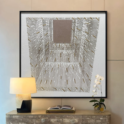 Minimalist Intertwined Lines Dimensional Wall Art Gallery Piece