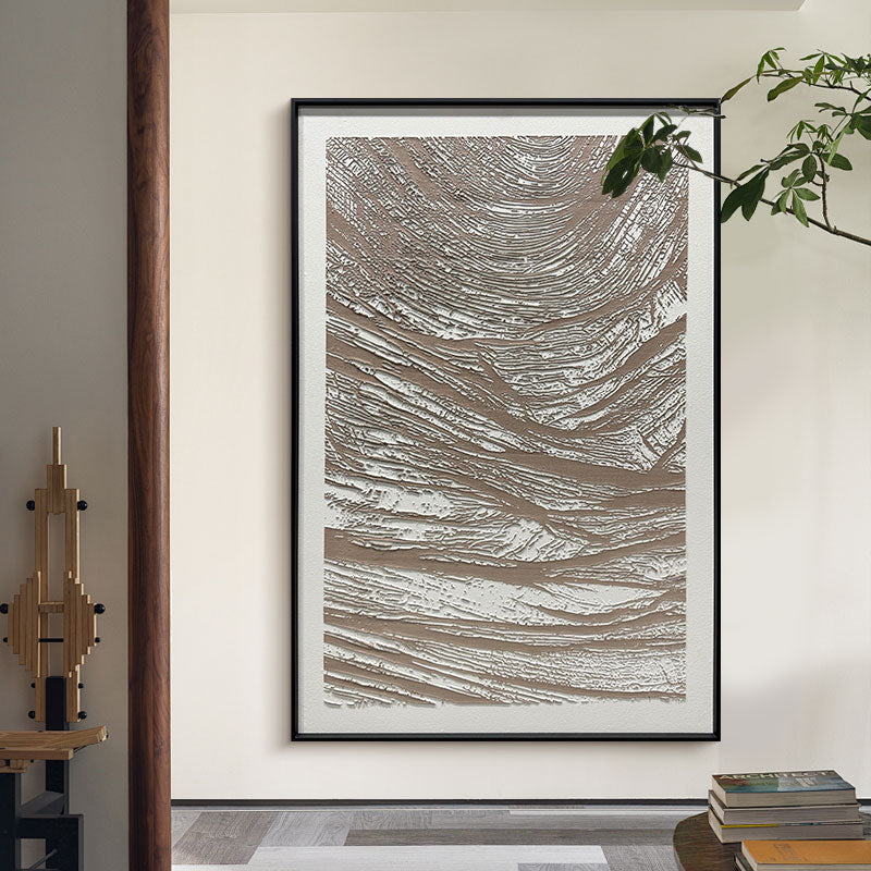 Abstract Earth Tone Organic Textured Wall Art