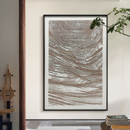 Abstract Earth Tone Organic Textured Wall Art