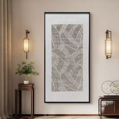 Abstract Earth Tone Flowing Textured Canvas Acrylic Painting