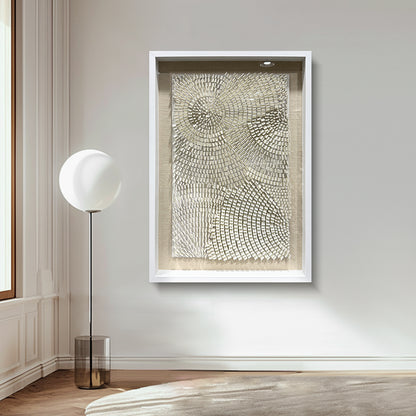White Acrylic Wall Art Texture Hanging Artwork