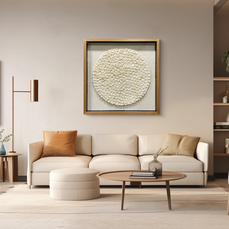 Natural Seashell Wall Art Flower Hanging Sculpture