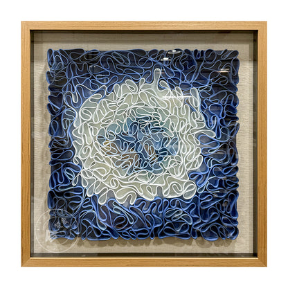 Concentric Earth Tone Paper Ribbon Wall Art