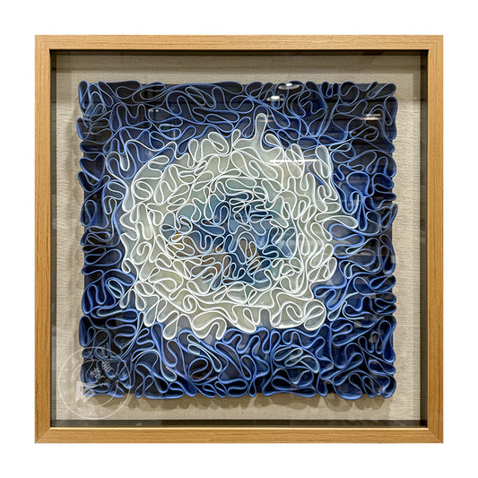 Concentric Earth Tone Paper Ribbon Wall Art