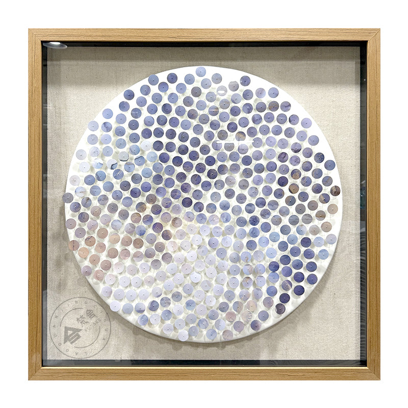 Minimalist Circular PVC Disc Pin Art Shadow Box