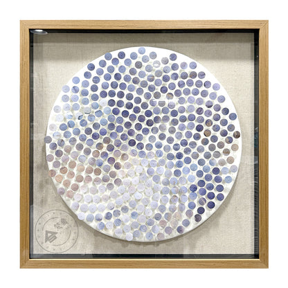 Minimalist Circular PVC Disc Pin Art Shadow Box