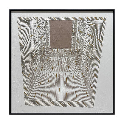 Minimalist Intertwined Lines Dimensional Wall Art Gallery Piece