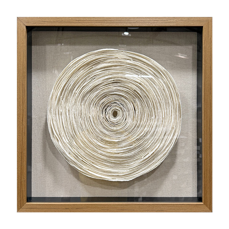 Sculpted Paper Wall Art Round Hanging Craft Artwork
