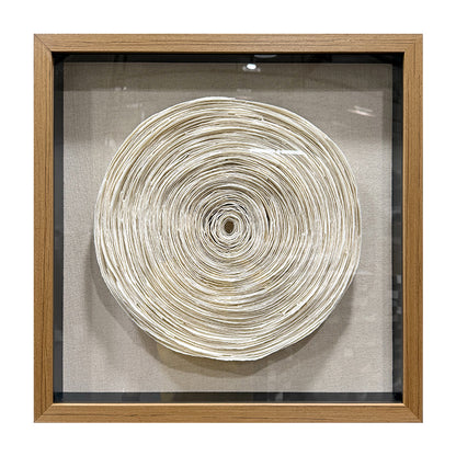 Sculpted Paper Wall Art Round Hanging Craft Artwork