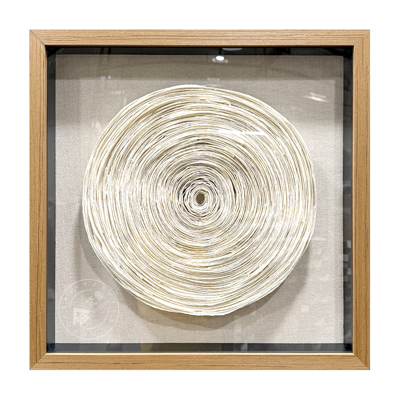 Sculpted Paper Wall Art Round Hanging Craft Artwork
