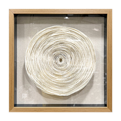 Sculpted Paper Wall Art Round Hanging Craft Artwork