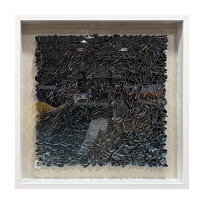 3D Leather Wall Art Textured Loop Hanging Artwork
