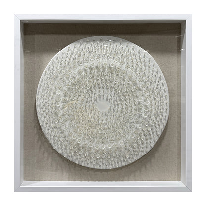 Round Pearl Blossom Mosaic 3D Wall Relief