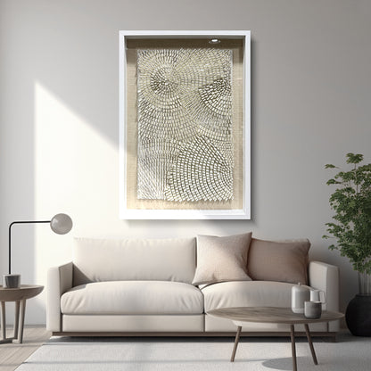 White Acrylic Wall Art Texture Hanging Artwork