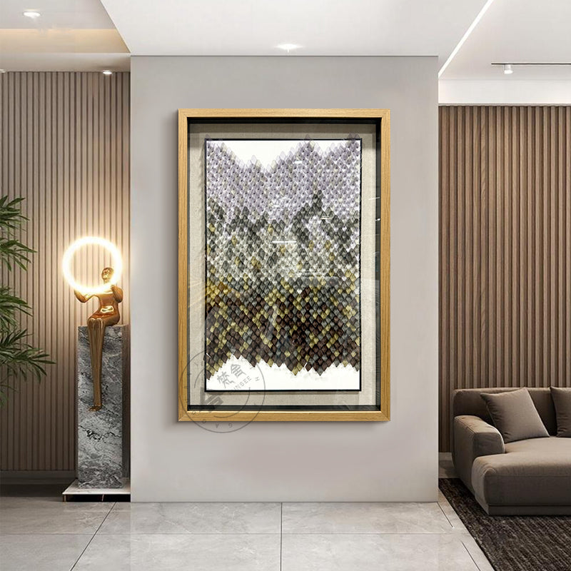 Modern Abstract Acrylic Wall Art Luxury Textured Hanging Sculpture Artwork
