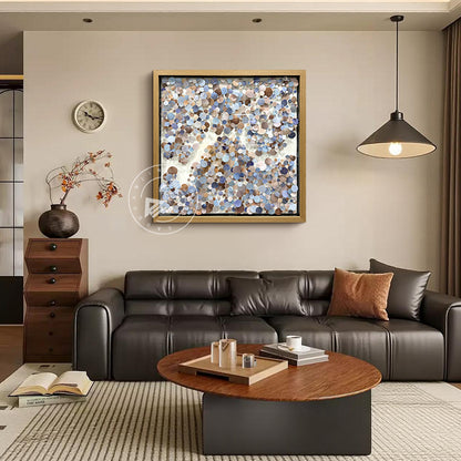 3D Floating PVC Disc Pin Art Shadow Box