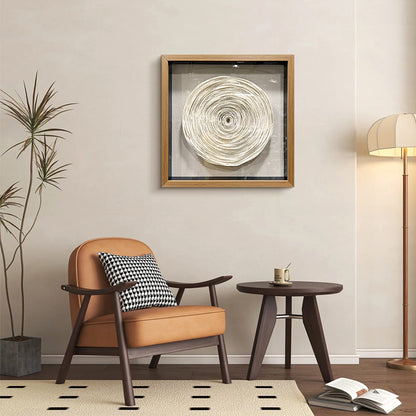 Sculpted Paper Wall Art Round Hanging Craft Artwork