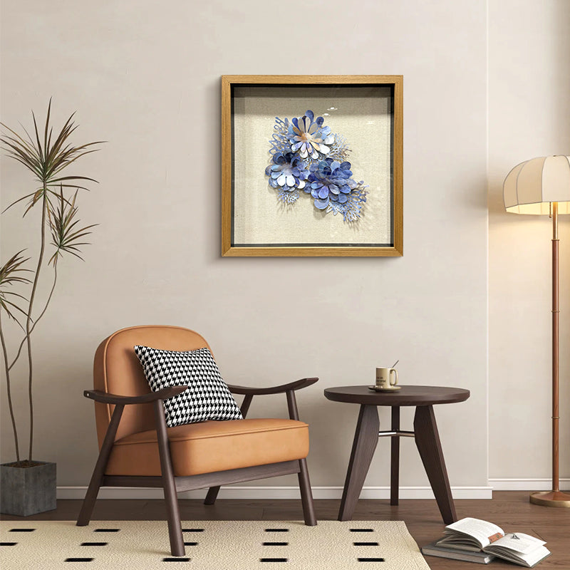 Aluminum Metal Flower Wall Art Hanging Sculpture